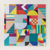 Dekorative Geometrie: Vintages Abstraktes Muster. Puzzle (Horizontal)