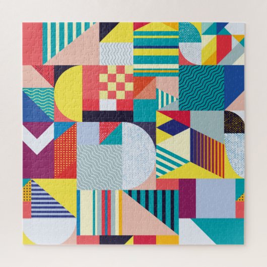 Dekorative Geometrie: Vintages Abstraktes Muster. Puzzle (Vertikal)
