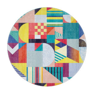 Dekorative Geometrie: Vintages Abstraktes Muster. Schneidebrett