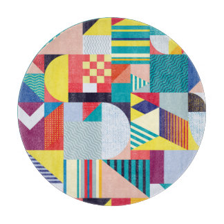 Dekorative Geometrie: Vintages Abstraktes Muster. Schneidebrett