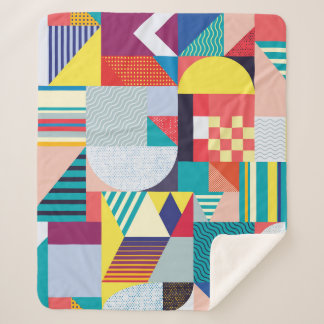 Dekorative Geometrie: Vintages Abstraktes Muster. Sherpadecke