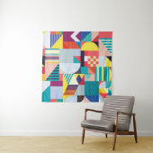 Dekorative Geometrie: Vintages Abstraktes Muster. Wandteppich (Beispiel (Horizontal))