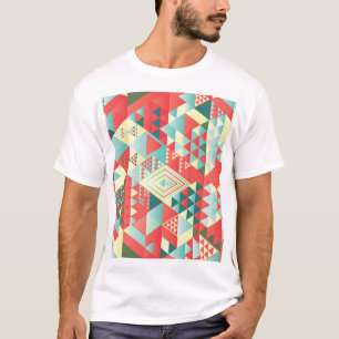 Dekorative geometrische, abstrakte, Vintage Elemen T-Shirt