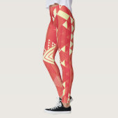 Dekorative geometrische, abstrakte Vintage Element Leggings (Links)