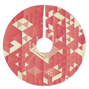 Dekorative geometrische, abstrakte Vintage Element Polyester Weihnachtsbaumdecke