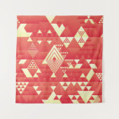 Dekorative geometrische, abstrakte Vintage Element Wandteppich (Vorderseite (Horizontal))