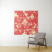 Dekorative geometrische, abstrakte Vintage Element Wandteppich (Beispiel (Horizontal))