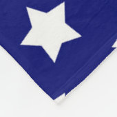 Dekorative Gestaltung der blauen weißen Sterne Fleecedecke (Ecke)