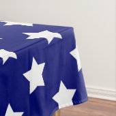 Dekorative Gestaltung der blauen weißen Sterne Tischdecke (Beispiel)