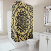 Dekorative Gestaltung im orientalischen Stil. Farb Duschvorhang (Beispiel)