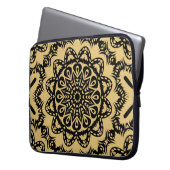 Dekorative Gestaltung im orientalischen Stil. Farb Laptopschutzhülle (Vorderseite Links)