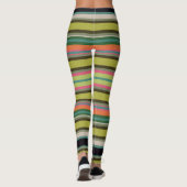 Dekorative Gestreifte Leggings (Rückseite)