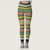 Dekorative Gestreifte Leggings (Vorderseite)