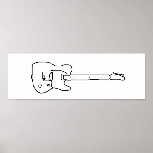 dekorative Gitarre Poster (Vorne)