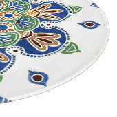 Dekorative Glasschneidplatte 12" Medallion Schneidebrett (Ecke)