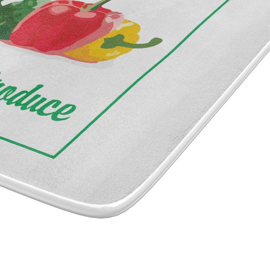 Dekorative Glasschneidplatte 6"x7" Schneidebrett (Ecke)