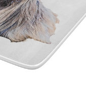 Dekorative Glasschneidplatte 6"x7" Schneidebrett (Ecke)