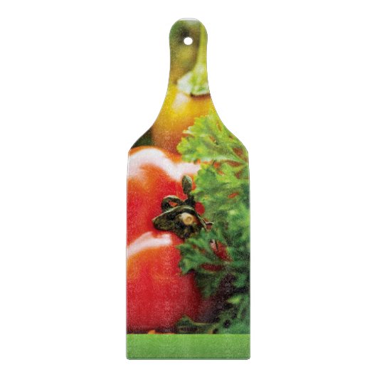 Dekorative Glasspaddel Schneidebrett (Vorderseite)
