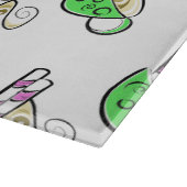 Dekorative Glaszuführung/heißes Getränk Schneidebrett (Ecke)