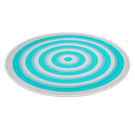 Dekorative Glaszuführung mit Circle Design Schneidebrett (Ecke)