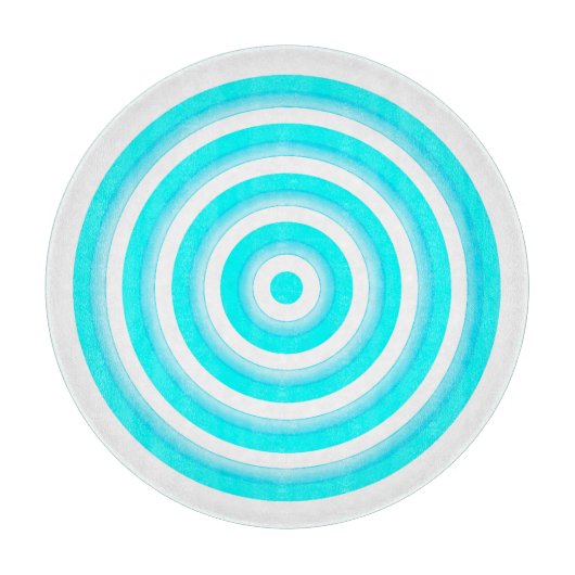 Dekorative Glaszuführung mit Circle Design Schneidebrett (Vorderseite)