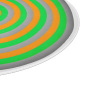 Dekorative Glaszuführung mit Circle Design Schneidebrett (Ecke)