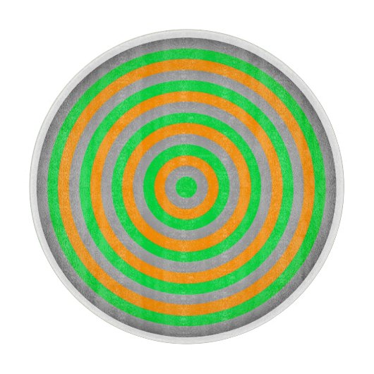 Dekorative Glaszuführung mit Circle Design Schneidebrett (Vorderseite)