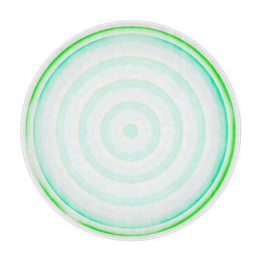 Dekorative Glaszuführung mit Circle Design Schneidebrett (Vorderseite)