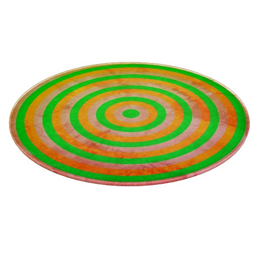 Dekorative Glaszuführung mit Circle Design Schneidebrett (Ecke)