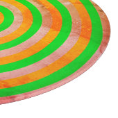 Dekorative Glaszuführung mit Circle Design Schneidebrett (Ecke)