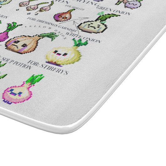 Dekorative Glaszuschnitt 15,2 cm x 17,8 cm Schneidebrett (Ecke)