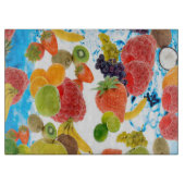 Dekorative Glaszuschnitt/gemischte Früchte Schneidebrett (Vorderseite)