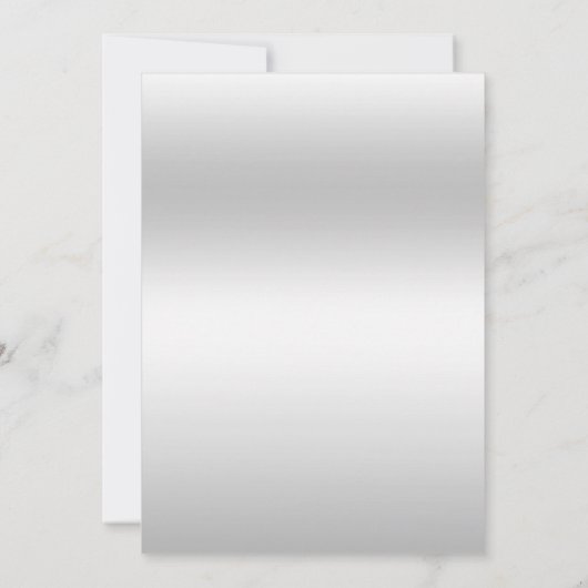 Dekorative Glitzer Blume, Silver Christmas Party Einladung (Rückseite)