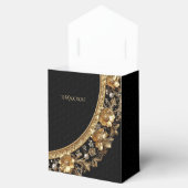 Dekorative Goldene Blumen Geschenkbox Geschenkschachtel (Geöffnet)