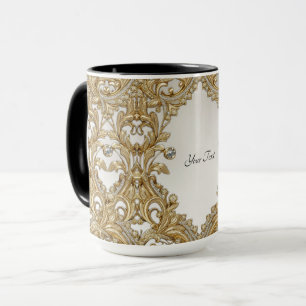 Dekorative Goldtasse Tasse