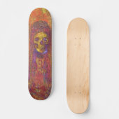 Dekorative Gothic Skeleton Skate Board Skateboard (Vorderseite)