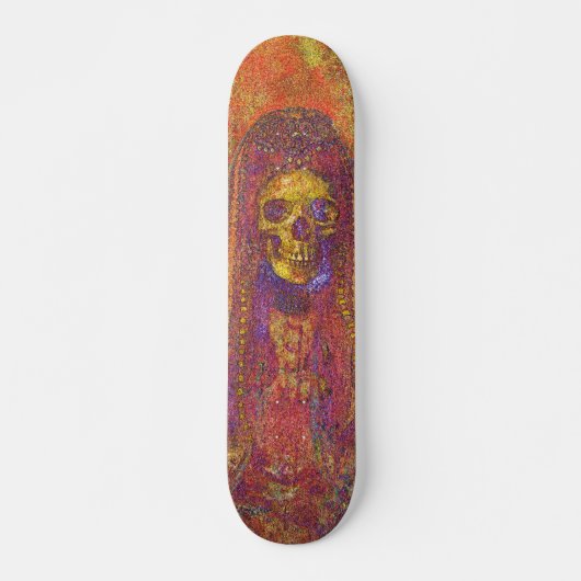 Dekorative Gothic Skeleton Skate Board Skateboard (Vorne)