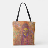Dekorative Gothic Skeleton Tote Bag Tasche (Rückseite)