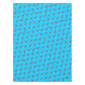 Dekorative Gradient Stilisierte Sweet 16 auf Blue Tischdecke (Vorderseite)