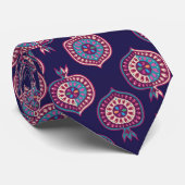 Dekorative Granatmuster Neck Tie Krawatte (Gerollt)