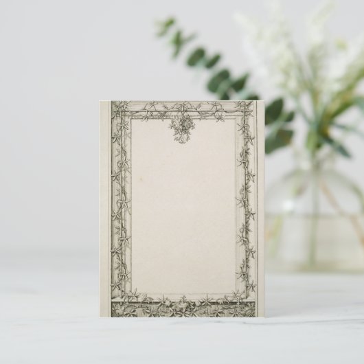 Dekorative Grenze, 1809 Postkarte (Stehend Vorderseite)