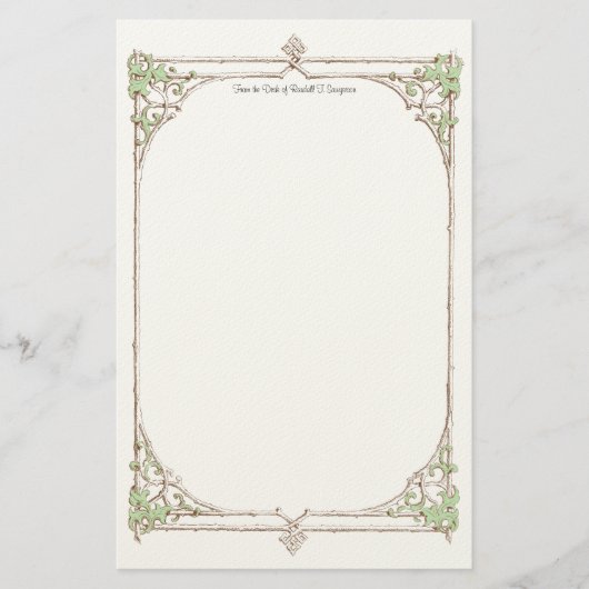 Dekorative Grenze Briefpapier