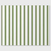 Dekorative grüne und weiße Streifen Geschenkpapier (Flach)