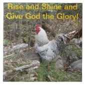 Dekorative Hahn-Fliese Fliese (Vorderseite)