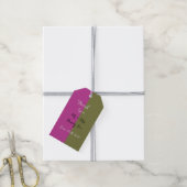 Dekorative Hälfte und Hälfte Geschenkanhänger (Mit Garn)