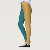 Dekorative Hälfte und Hälfte  Leggings (Links)