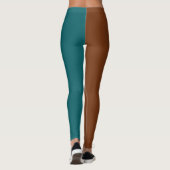 Dekorative Hälfte und Hälfte Leggings (Rückseite)
