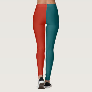 Dekorative Hälfte und Hälfte Leggings