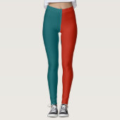 Dekorative Hälfte und Hälfte Leggings (Vorderseite)