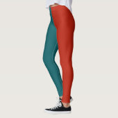 Dekorative Hälfte und Hälfte Leggings (Links)